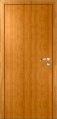 Межкомнатная дверь Капель Classic ПВХ гладкая Орех Миланский